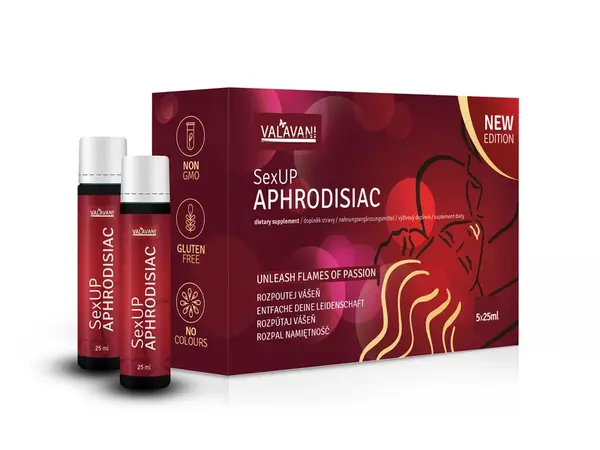 Tekuté afrodiziakum pre mužov a ženy Valavani - SexUP - 5x25ml