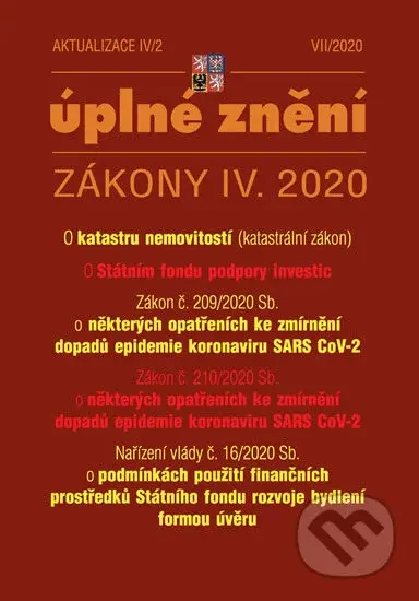 Aktualizace IV/2 2020 - Zákon o katastru nemovitosti, Zákon o státním fondu rozvoje bydlení