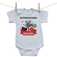 Boodyy Body s krátkym rukávom Keď vyrastiem budem herečka 50 (0 mesiacov)