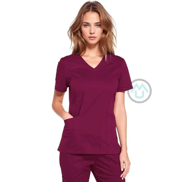 Zdravotnícka blúza Cherokee Core Stretch BEST- vínová XXS