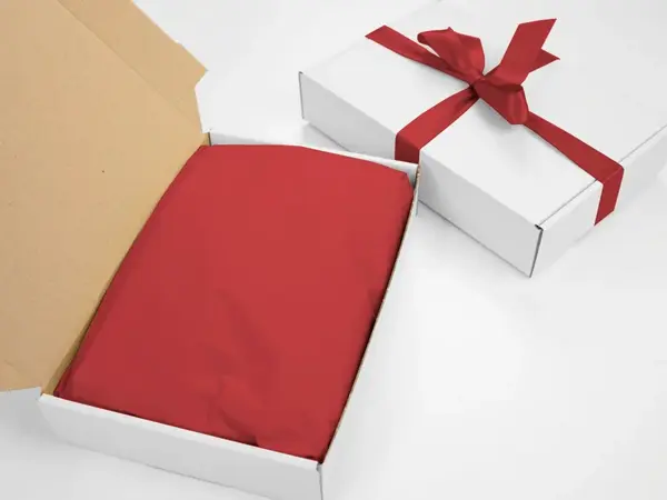 240 ks - Hedvábný papír 500x750 tmavě červený