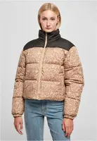 Women's Jacket AOP Retro Puffer Unionbeigedamast