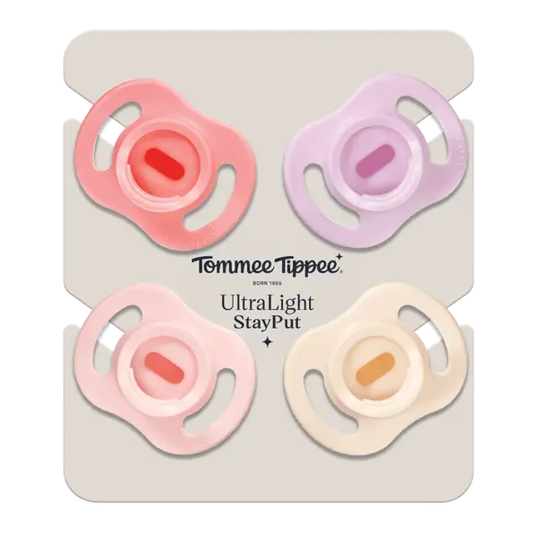Tommee Tippee Silikónový Cumlík Ultra-light 0-6m, GIRL