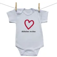 Boodyy Body s krátkym rukávom Ľúbim ocka 74 (6-9 mesiacov)