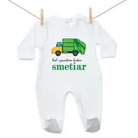 Boodyy Overal Keď vyrastiem budem smetiar 74 (6-9 mesiacov)