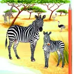 Safari Omalovánky - Od tečky k tečce + grafitová tužka s gumou