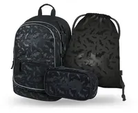 Baagl SET 3 Core Batman černý: batoh, penál, sáček