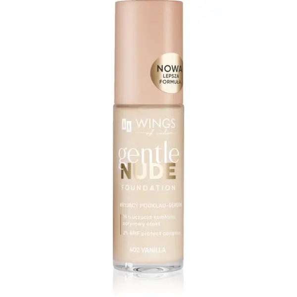 AA Wings of Color Gentle Nude Foundation tekutý make-up s hydratačným účinkom odtieň 402 Vanilla 30 ml