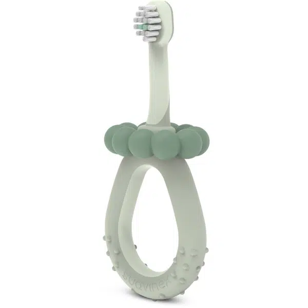 Suavinex Baby Training Toothbrush zubná kefka 0-2 y Green 1 ks