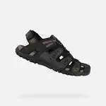 Black Men's Sandals Geox Strada - Men's