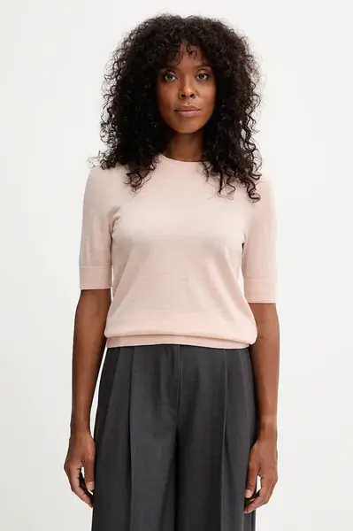 Vlněné tričko BOSS Farbella