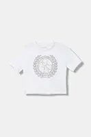 Dětské bavlněné tričko Guess bílá barva, J5BI22 I3Z14