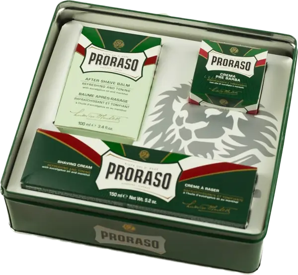 PRORASO Klasická dárková sada na holení Eucalyptus