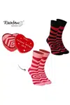 ZOOKSY/RAINBOW SOCKS Ponožky COUPLE BOX 2 Páry Krabica Srdce Rainbow Socks