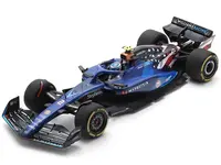 Williams FW45 2 Logan Sargeant "Williams Racing" Formula One F1 "United States GP" (2023) and Acrylic Display Case 1/18 Model Car by Spark
