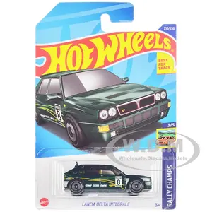 Lancia Delta Integrale 8 Green Metallic with Graphics "Rally Champs" Series Diecast Model Car by Hot Wheels