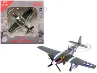 North American P-51B Mustang Aircraft "Shangri-La 336th Fighter Squadron 4th Fighter Group" (1944) United States Army Air Forces 1/72 Diecast Model A