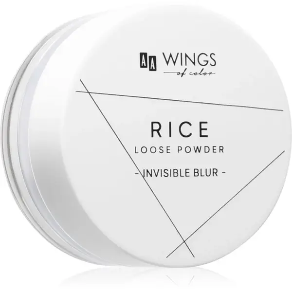 AA Wings of Color Rice transparentní sypký pudr 9 g