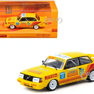 Volvo 240 Turbo 01 Per-Gunnar Andersson Winner "Thai Group A Championship Bira Circuit Pattaya" (1988) "Hobby64" Series 1/64 Diecast Model Car by Tar
