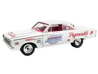 1967 Plymouth Belvedere II Super Stock "Don Grotheer" White with Graphics and Red Interior Limited Edition to 306 pieces Worldwide 1/18 Diecast Model