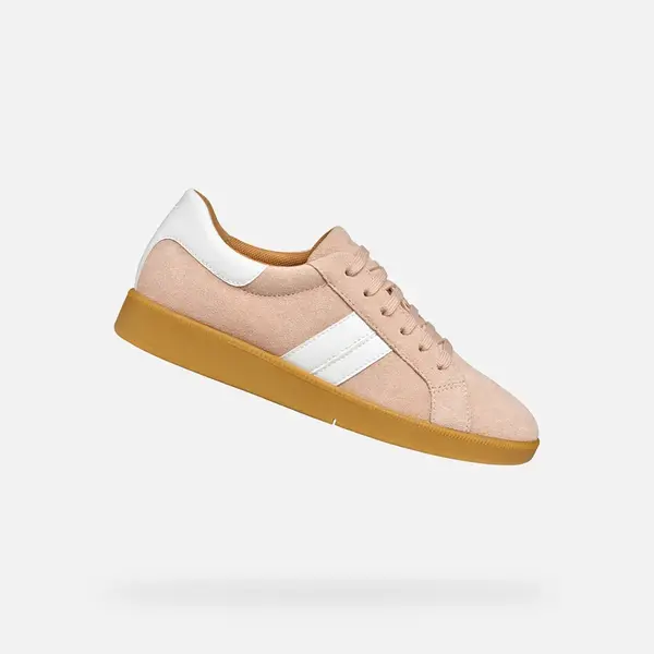 Cream women's sneakers Geox Meleda - Women's
