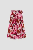 Dámska sukňa s asymetrickým vzorom