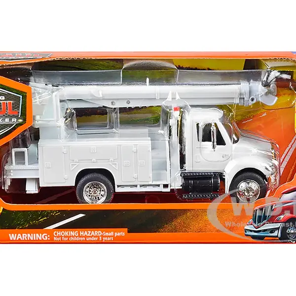 International 4200 Digger Service Truck White "Long Haul Trucker" Series 1/43 Diecast Model by New Ray