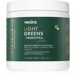 Venira Light Greens + prebiotika prášok na prípravu nápoja na detoxikáciu príchuť Green Apple 168 g