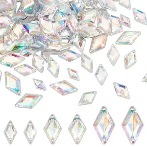 300Pcs 3 Styles Acrylic Sew on Rhinestone