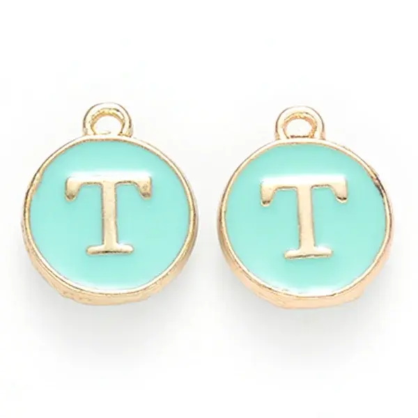 Golden Plated Alloy Enamel Charms