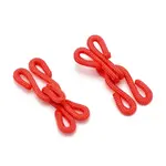 Cloth and Iron Hook and S-Hook Clasps