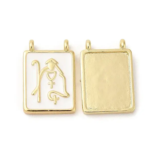Eco-Friendly Brass Enamel Pendants