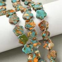 Dyed Synthetic Imperial Jasper Beads Strands