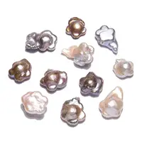 Baroque Natural Nucleated Keshi Pearl Beads