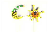 Zápichy do květináče - sluníčko a měsíček