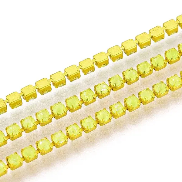 Iron Rhinestone Cup Chains