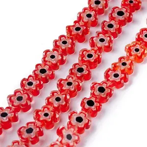 Handmade Millefiori Glass Bead Strands