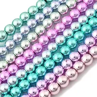 Electroplated Synthetic Non-magnetic Hematite Beads Strands