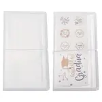 Rectangle Plastic Sticker Storage Albums