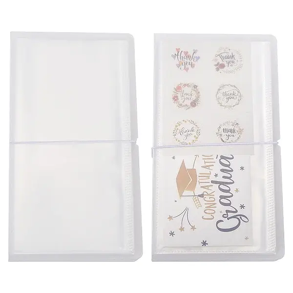 Rectangle Plastic Sticker Storage Albums