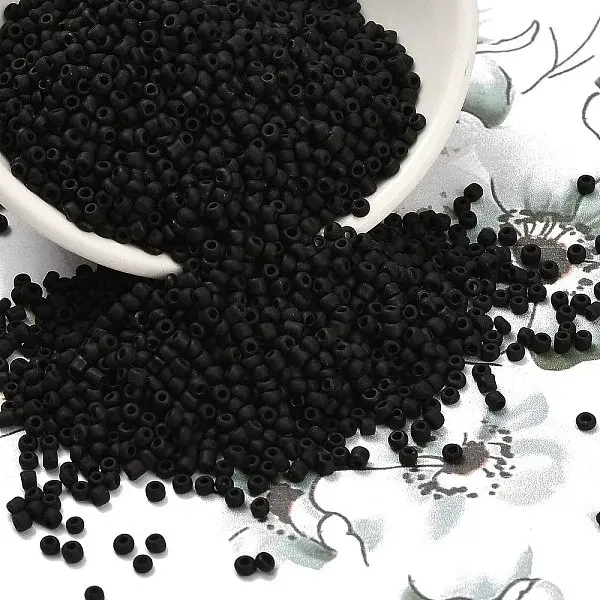 Frosted Opaque 12/0 Glass Seed Beads