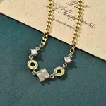 Brass Micro Pave Clear Cubic Zirconia Link Bracelets