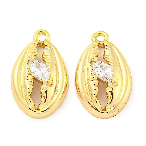 Brass Pave Cubic Zirconia Pendants