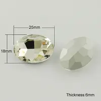 Glass Pointed Back Rhinestone