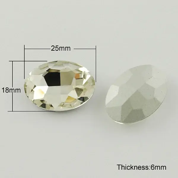 Glass Pointed Back Rhinestone