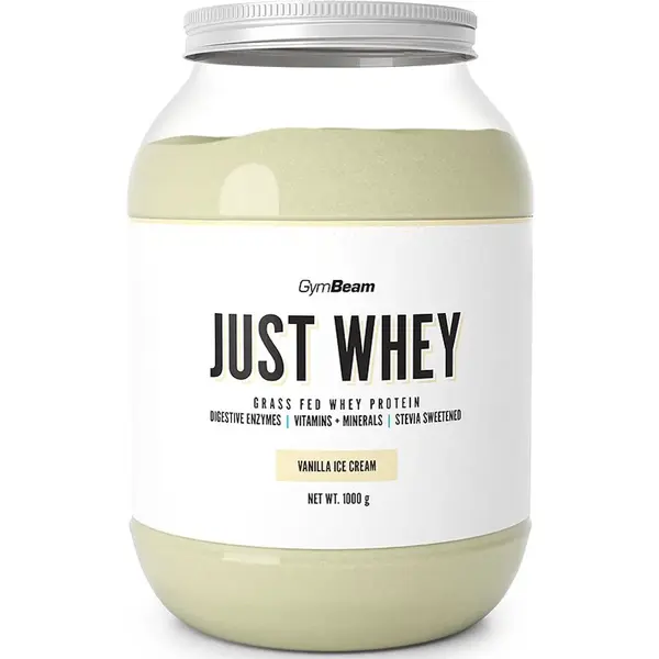 GymBeam Just Whey syrovátkový protein s trávícími enzymy příchuť Vanilla Ice Cream 1000 g