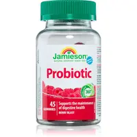 Jamieson Probiotic Gummies pastilky pro podporu trávení příchuť Raspberry 45 ks
