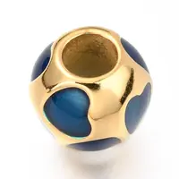 Ion Plating(IP) 304 Stainless Steel European Beads