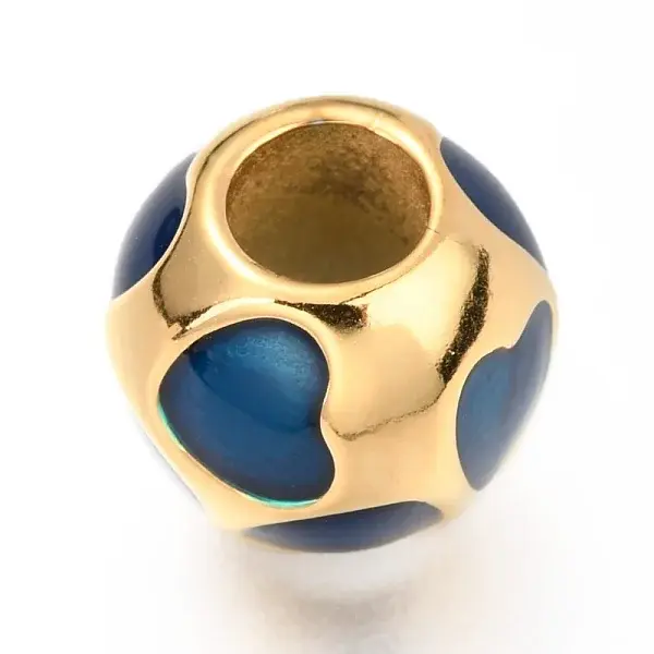 Ion Plating(IP) 304 Stainless Steel European Beads