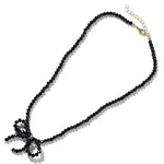 Glass Bowknot Pendant Necklace for Women